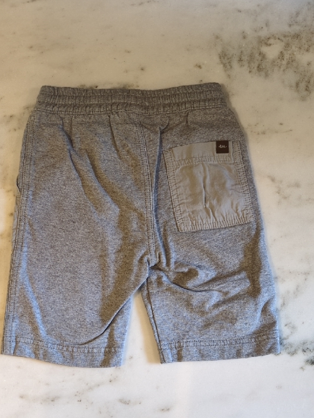Tea Collection Boys Shorts Bundle Size 4 EUC Pull-On Summer Olive Navy & Gray - Picture 4 of 10